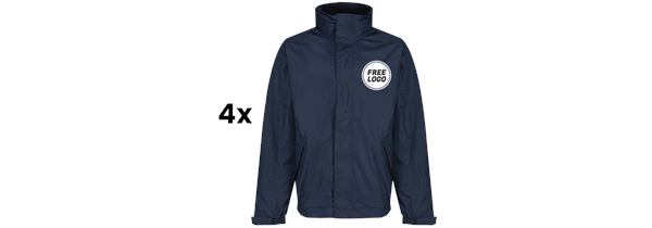 8 x Regatta Premium Dover Jackets + FREE Logo