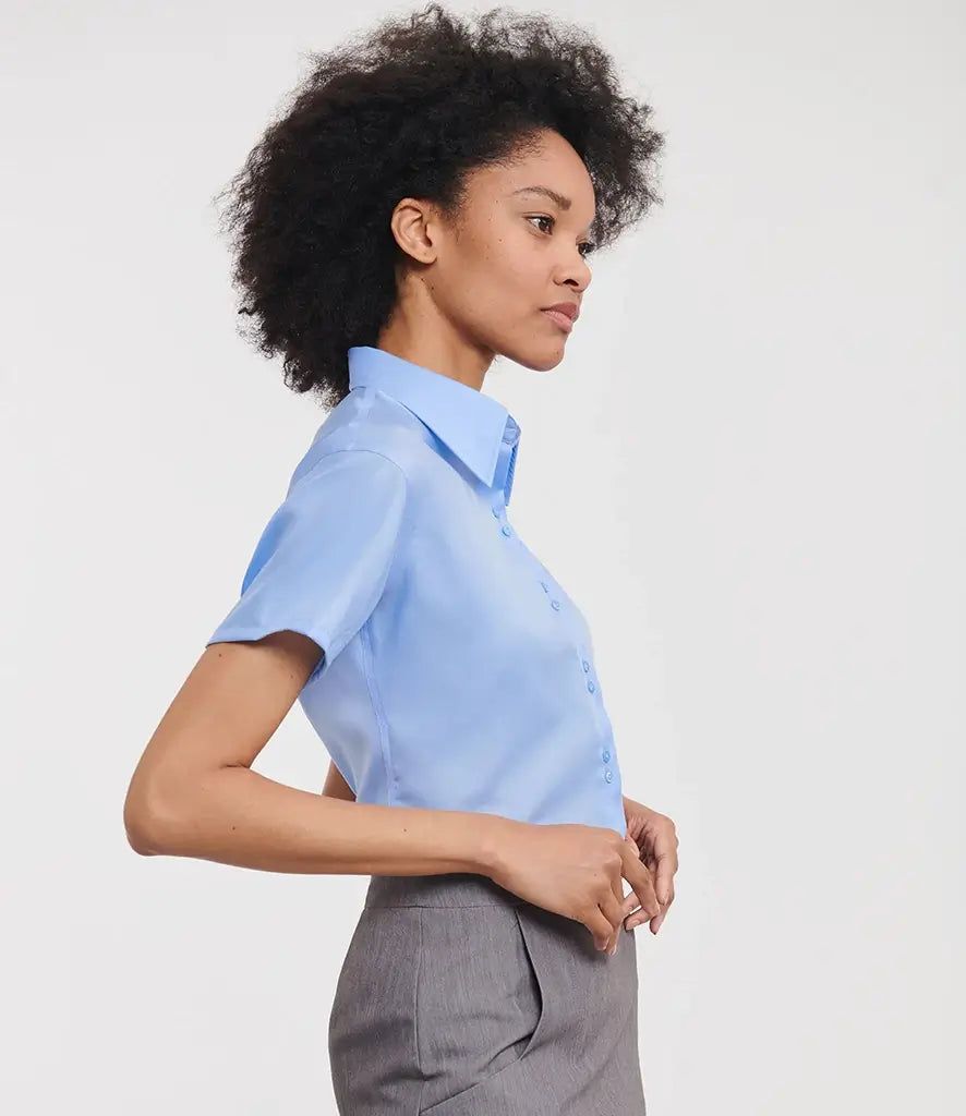 Russell Women's Short Sleeve Ultimate Non-Iron Blouse