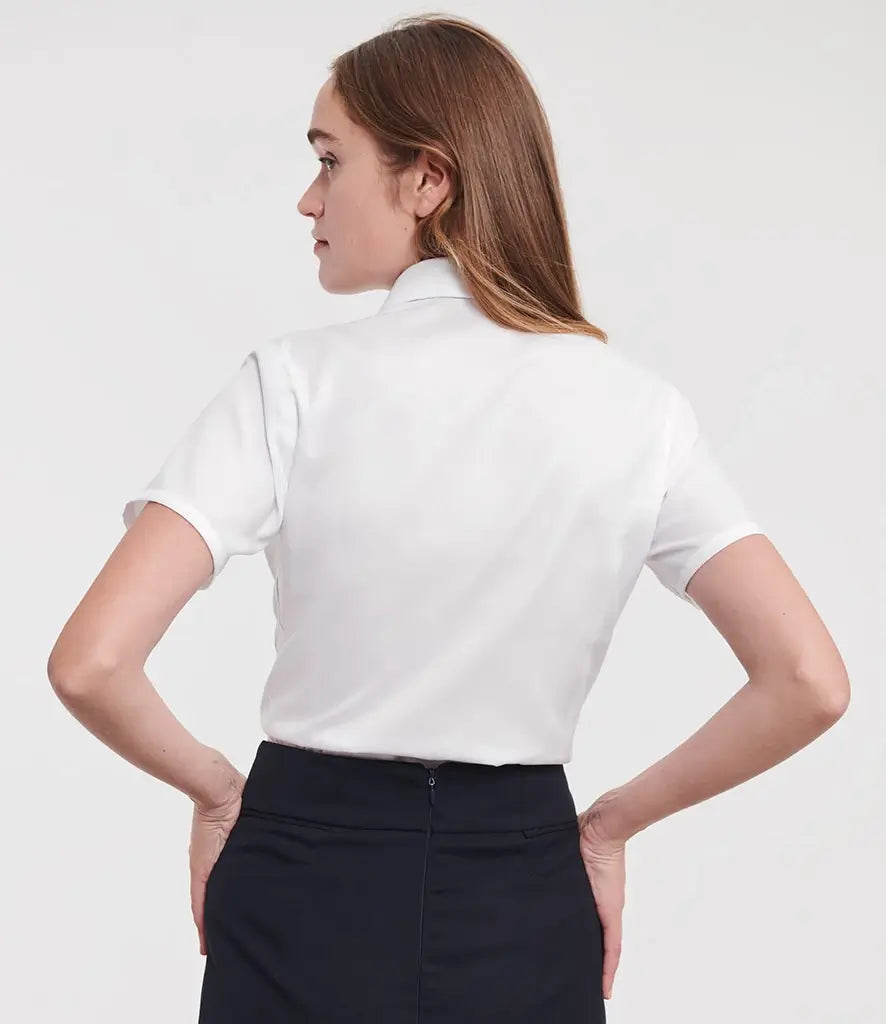 Russell Women's Short Sleeve Ultimate Non-Iron Blouse