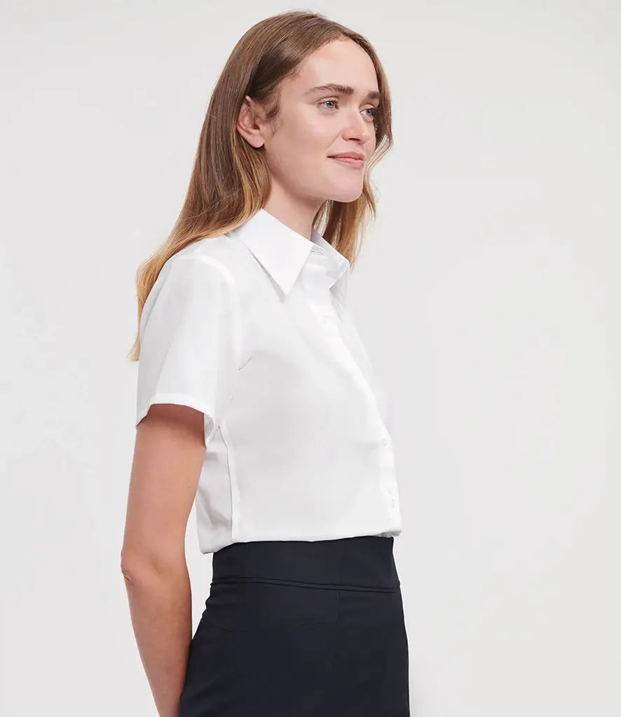 Russell Women's Short Sleeve Ultimate Non-Iron Blouse