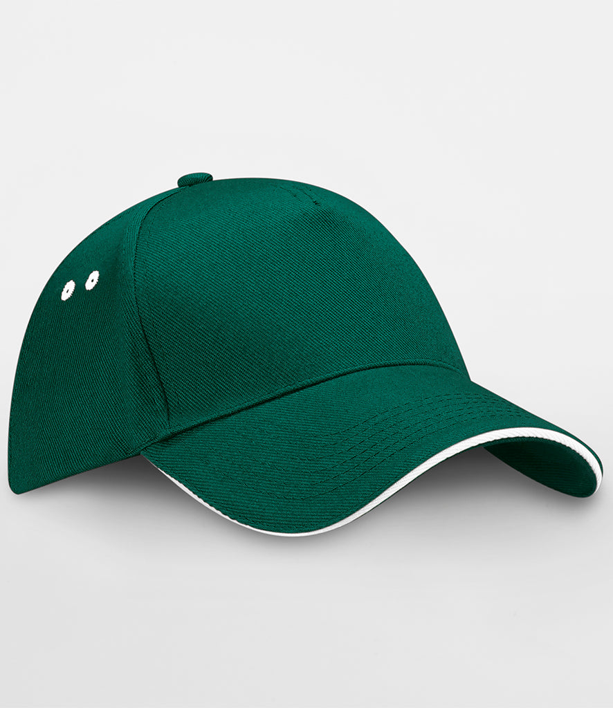 Beechfield Ultimate 5 Panel Contrast Sandwich Peak Cap