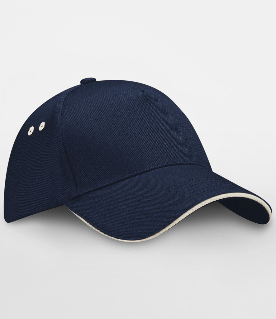 Beechfield Ultimate 5 Panel Contrast Sandwich Peak Cap