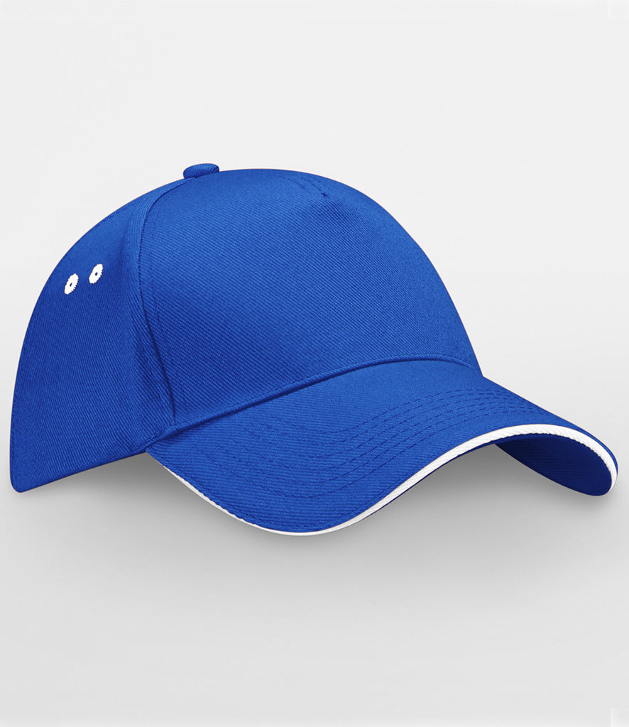 Beechfield Ultimate 5 Panel Contrast Sandwich Peak Cap