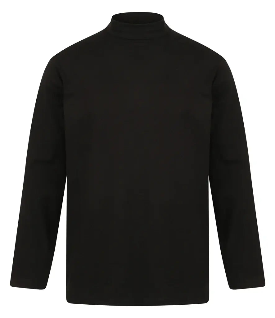 Henbury Long Sleeve Roll Neck Top