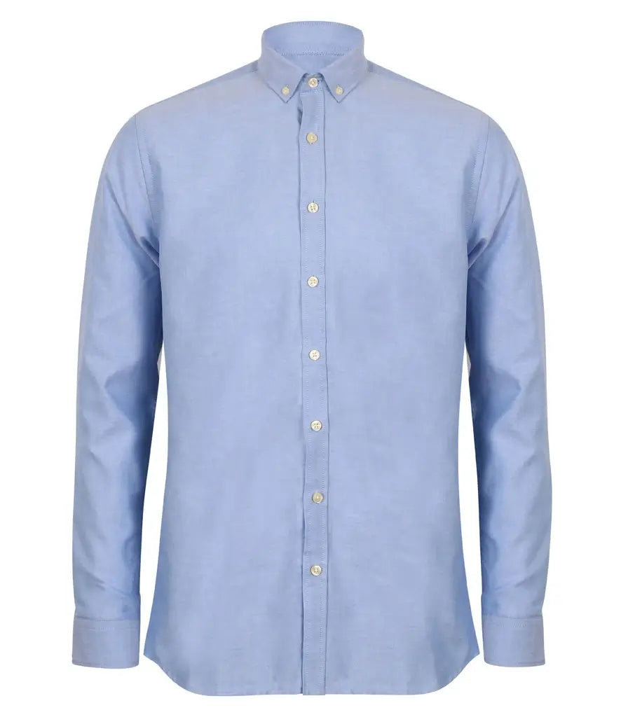 Henbury Modern Long Sleeve Oxford Shirt