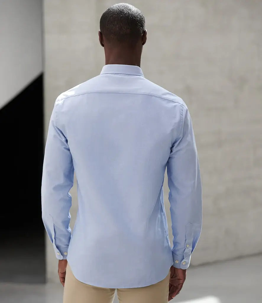 Henbury Modern Long Sleeve Oxford Shirt