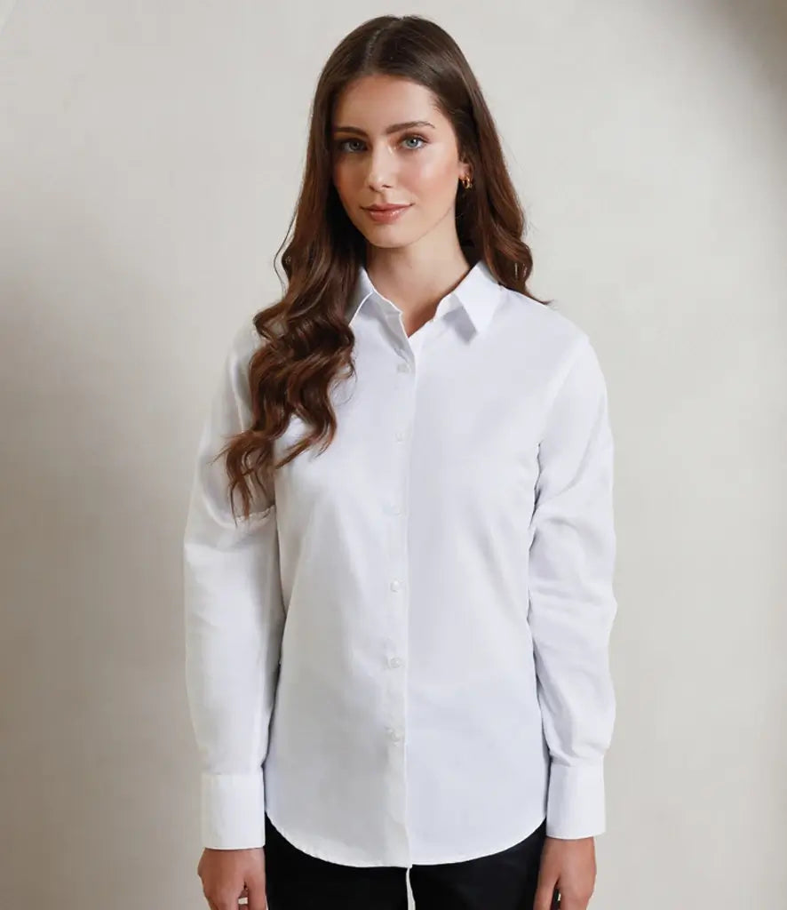Premier Women's Signature Oxford Long Sleeve Blouse