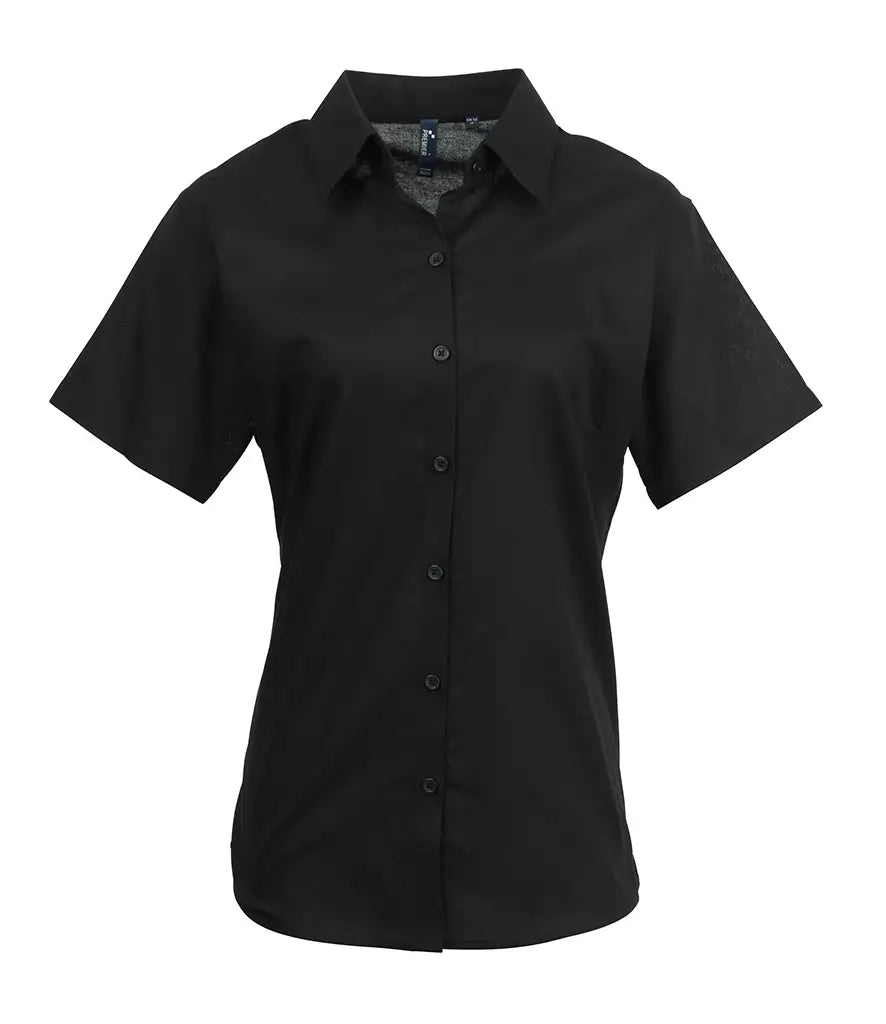 Premier Women's Signature Oxford Short Sleeve Blouse