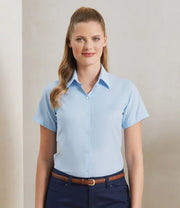 Premier Women's Signature Oxford Short Sleeve Blouse