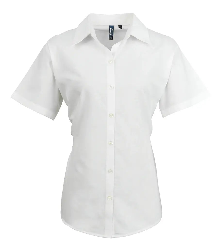 Premier Women's Signature Oxford Short Sleeve Blouse