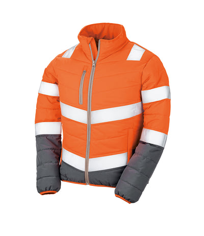 Fluorescent Orange/Grey