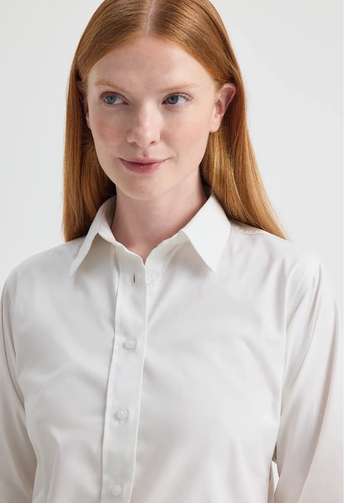 Uneek Ladies Pinpoint Oxford Long Sleeved Blouse