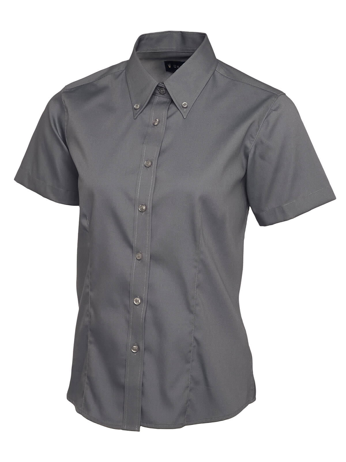 Uneek Ladies Pinpoint Oxford Short Sleeved Blouse
