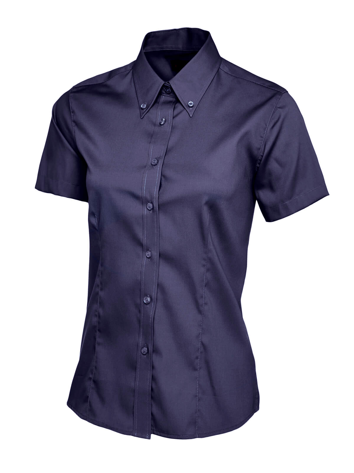 Uneek Ladies Pinpoint Oxford Short Sleeved Blouse
