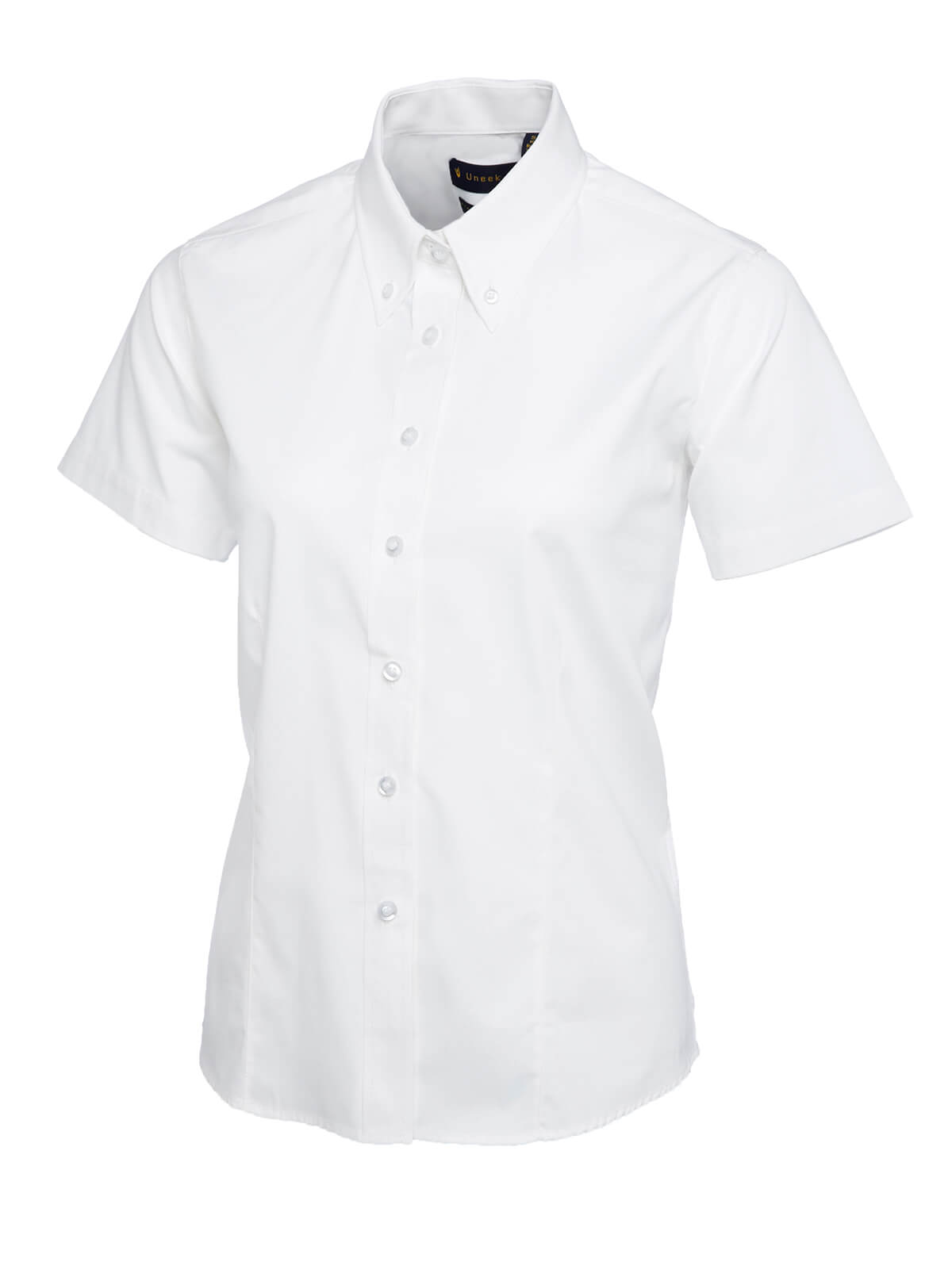 Uneek Ladies Pinpoint Oxford Short Sleeved Blouse