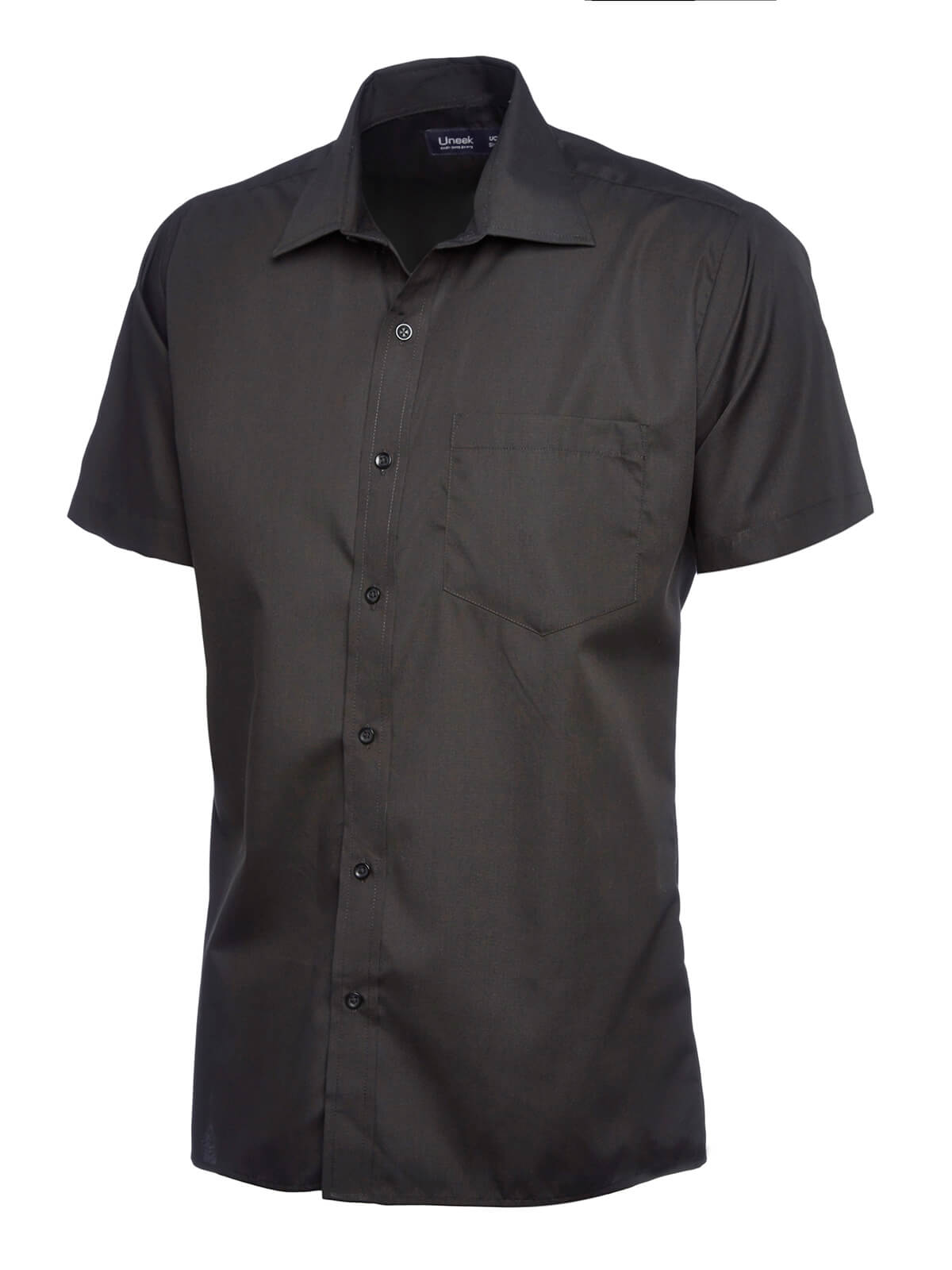 Uneek Men's Short Sleeve Poplin Shirt