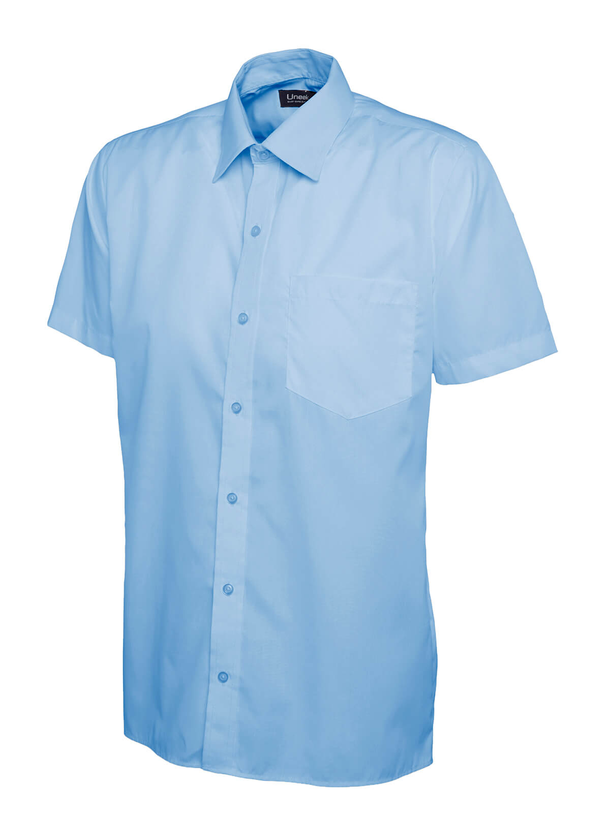 Uneek Men's Short Sleeve Poplin Shirt