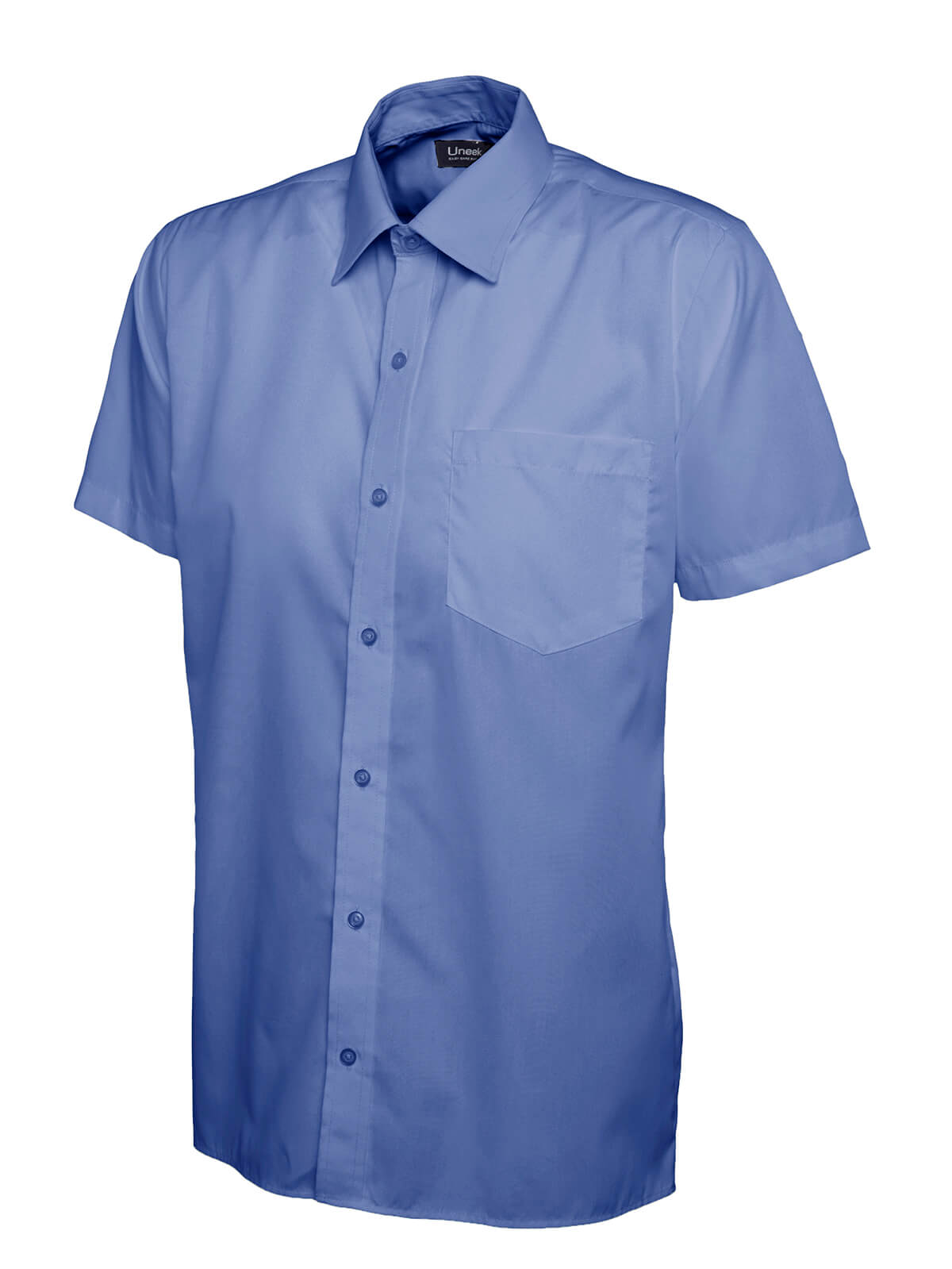 Uneek Men's Short Sleeve Poplin Shirt