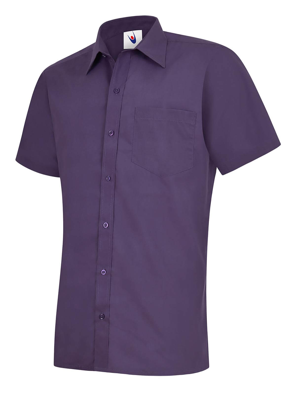 Uneek Men's Short Sleeve Poplin Shirt