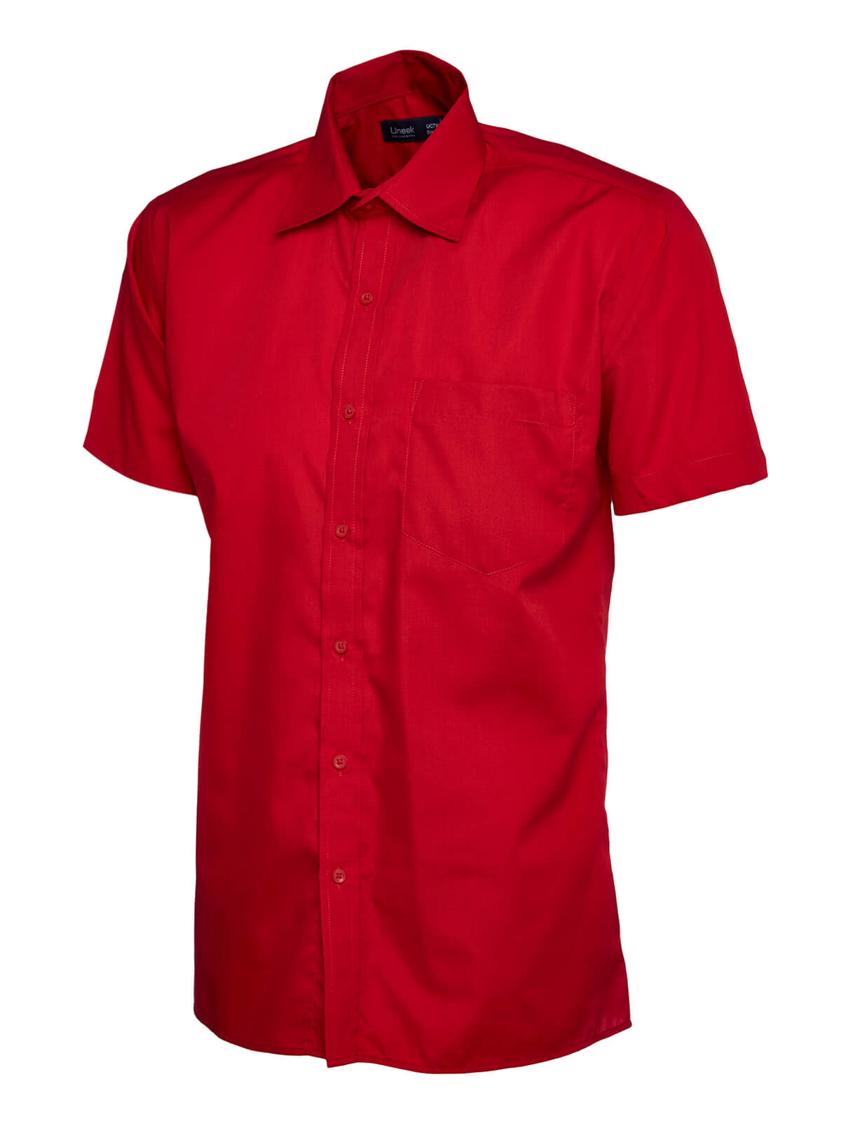 Uneek Men's Short Sleeve Poplin Shirt