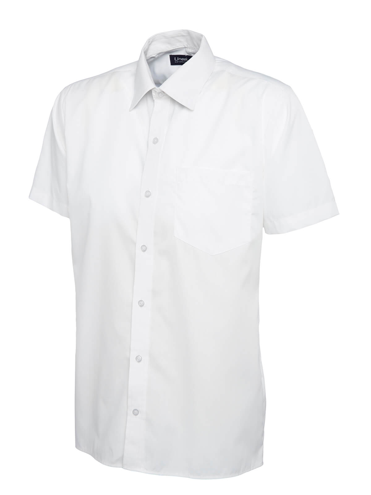 Uneek Men's Short Sleeve Poplin Shirt