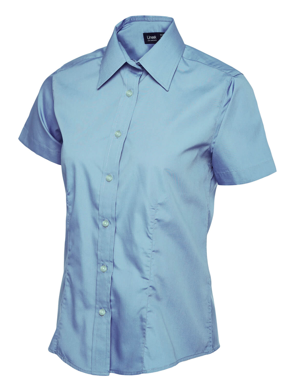 Uneek Ladies Half Sleeve Poplin Blouse