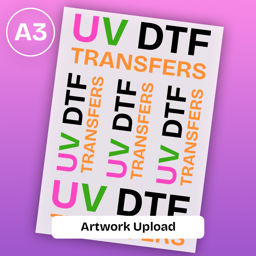 ULTRA UV DTF Gang Sheet A3 (28.5cm x 42cm)
